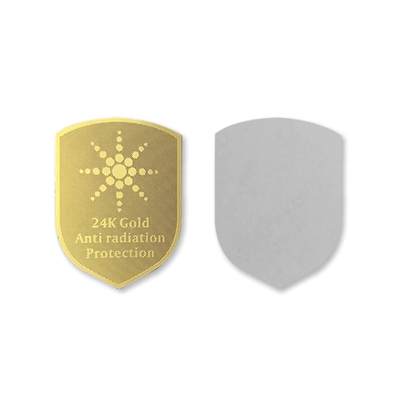 EMF Protection Stickers - 5G Radiation Shield for Phone iPad Laptop | 99.9% Protection | 10-Pack Gold Plated