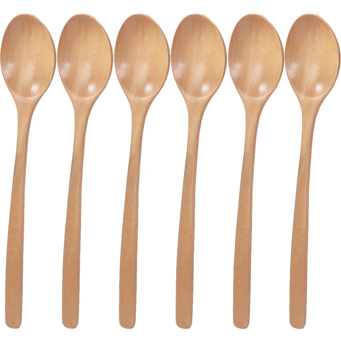 BambooEssence™ - Natural Bamboo Wooden Spoons Set | 6-Piece Korean Style for Eco-Conscious Kitchen