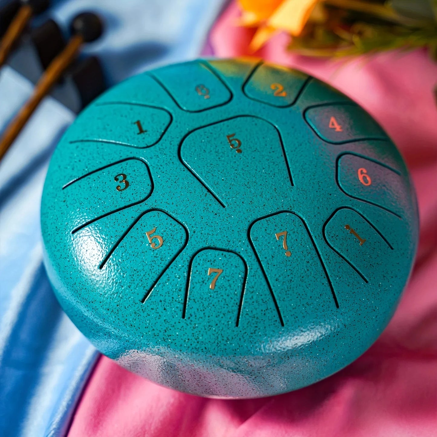 AnxiEase™ Steel Tongue Drum - Natural Stress Relief & Relaxation Sound Therapy Instrument