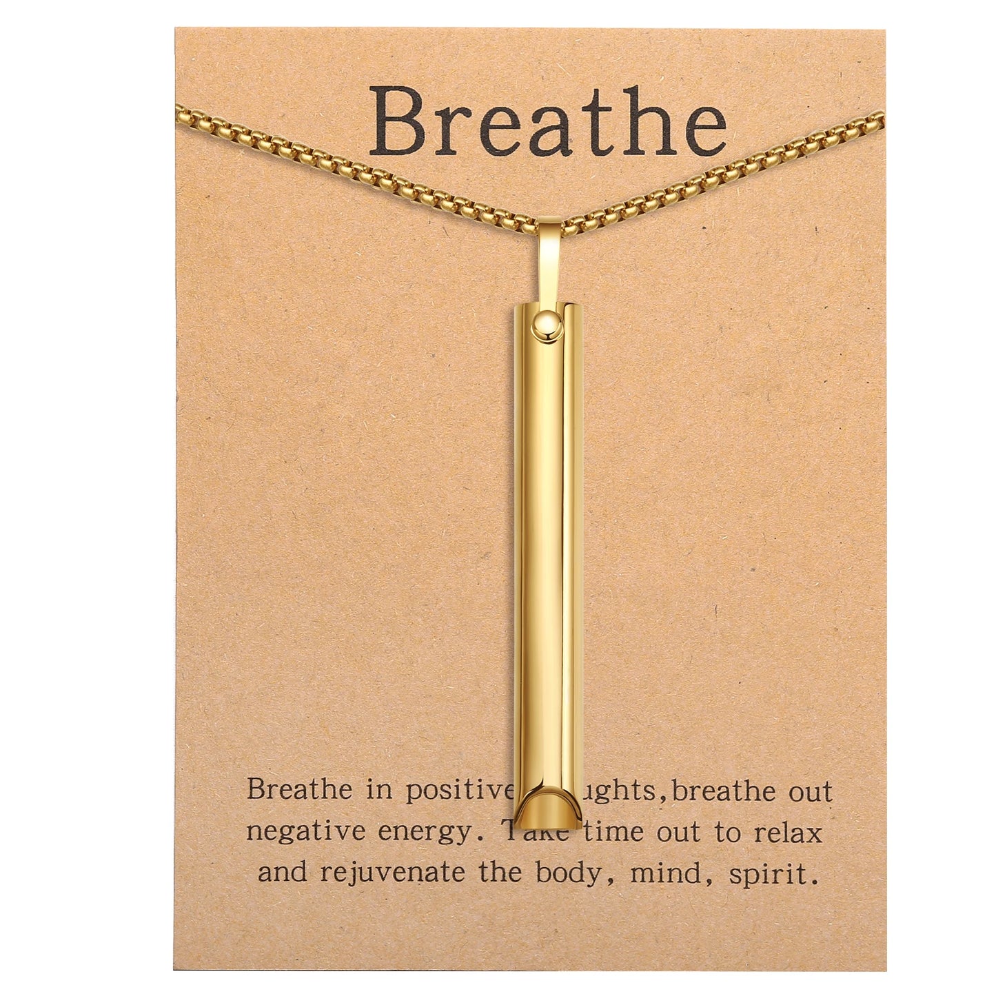 BreathFlow™ - Mindful Breathing Necklace for Concentration & Breathwork