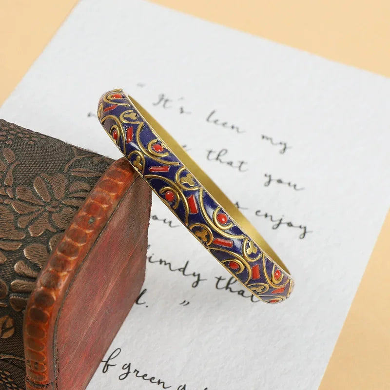 Exotic Copper Turquoise Bangles