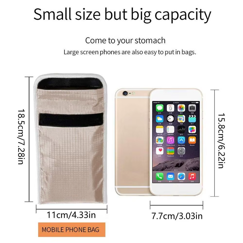 Premium Faraday Signal Blocking Bag - Cell Phone & Key Fob Protection