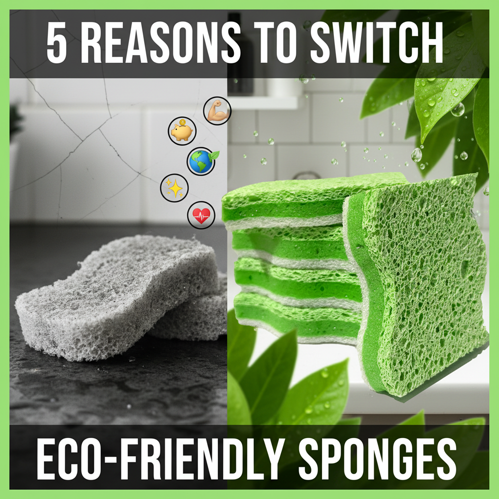 5 Reasons to Switch to Eco-Friendly Kitchen Sponges (And Why Your Wall ...