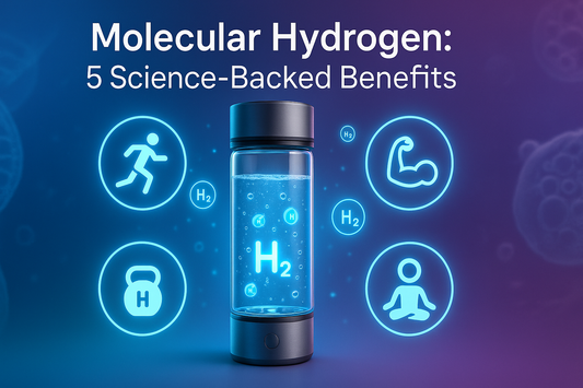 Molecular hydrogen benefits — science-backed research on hydrogen-rich water for athletic performance, recovery, PMS relief and uric acid reduction