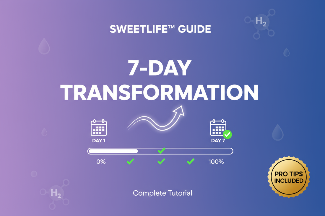 How to Use Sweetlife™ Hydrogen Water Bottle: 7-Day Transformation Guide