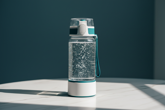 Person holding a Sweetlife™ Hydrogen Water Bottle — 7-Day Transformation Guide by Gaia Waves