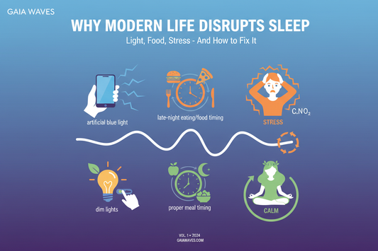 Why Modern Light, Food Timing and Stress Disrupt Sleep (And How to Fix It)