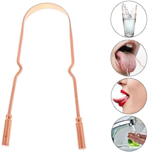 AyurCopper™ - Pure Copper Tongue Scraper | Traditional Ayurvedic Oral Care Ritual