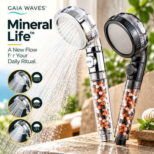 Cabezal de ducha mineral Quantum – Mineral Life 
