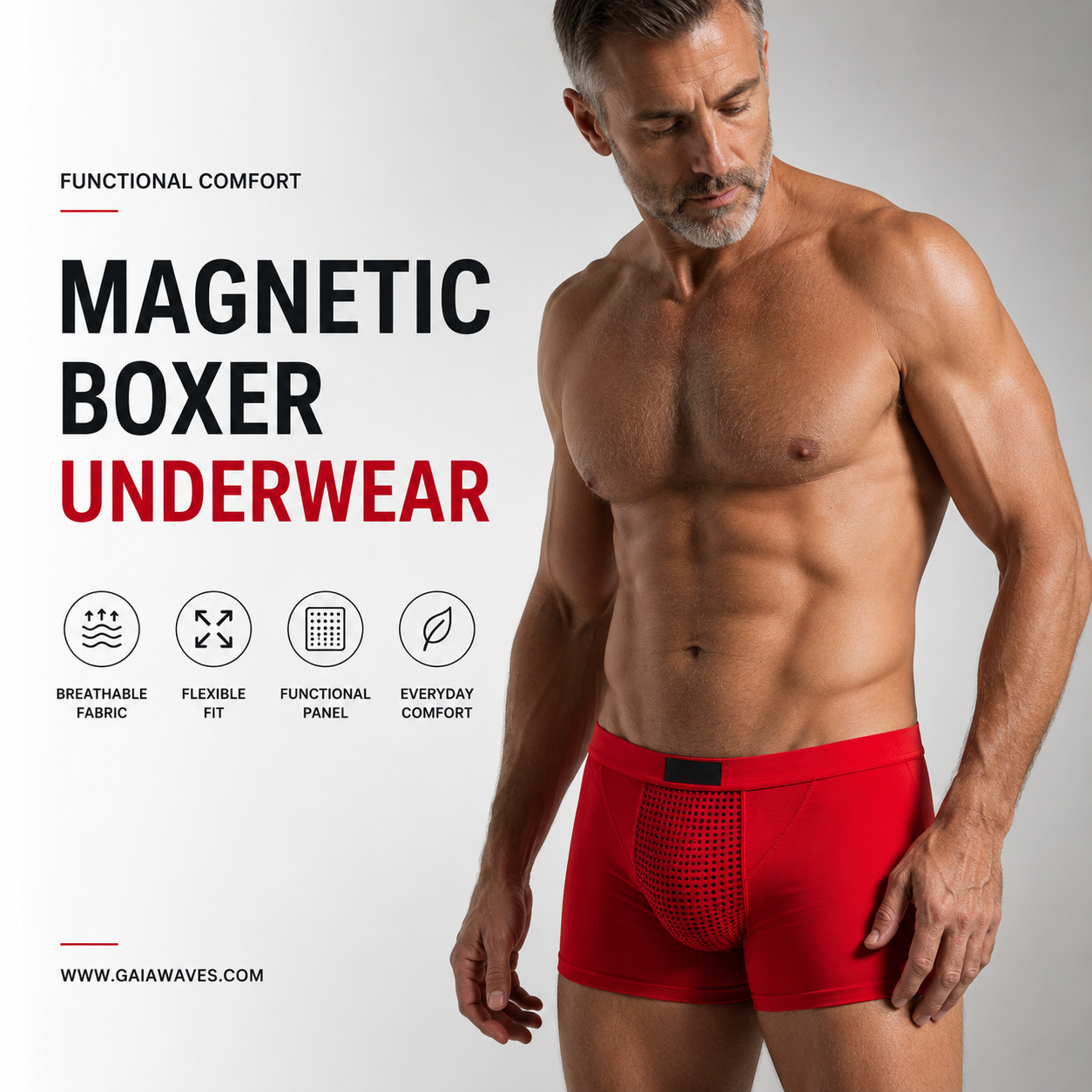 Magnetic Boxer Underwear | Comfort & Men's Wellness