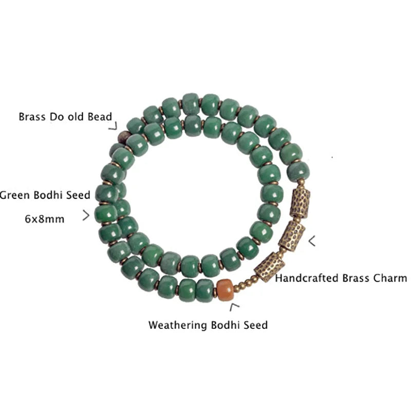 Sacred Bodhi Seed Bracelet - Natural Meditation Beads for Spiritual Transformation & Mindfulness
