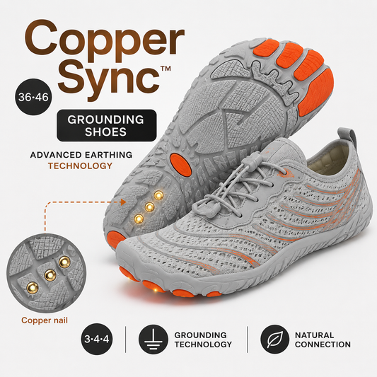 CopperSync Grounding Shoes - Advanced Earthing Technology