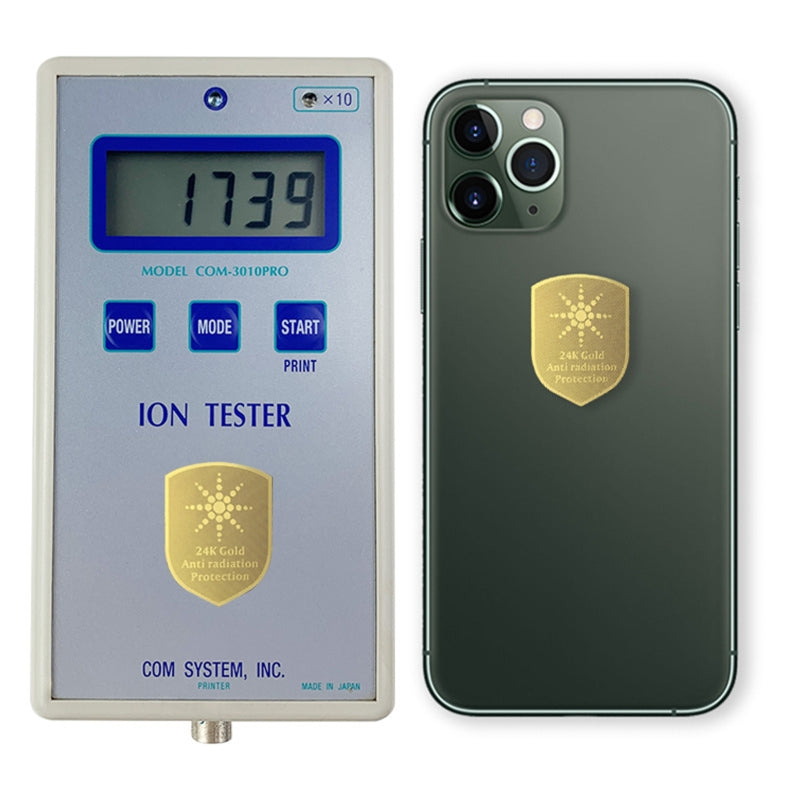 EMF Protection Stickers - 5G Radiation Shield for Phone iPad Laptop | 99.9% Protection | 10-Pack Gold Plated