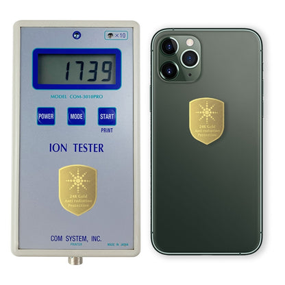 EMF Protection Stickers - 5G Radiation Shield for Phone iPad Laptop | 99.9% Protection | 10-Pack Gold Plated