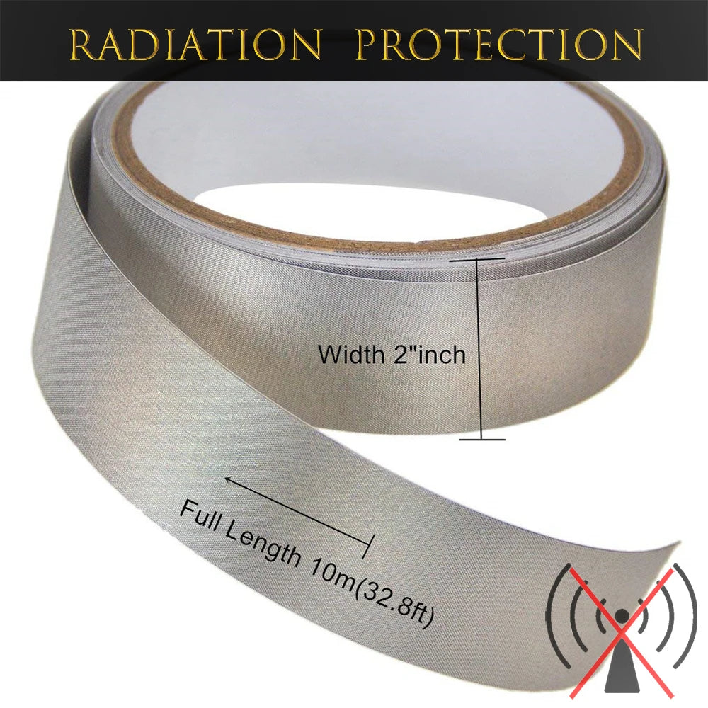 ShieldTape™ Pro - Professional Copper Faraday Tape | 99.9% EMF/RF Radiation Blocking | 2" x 33ft Roll