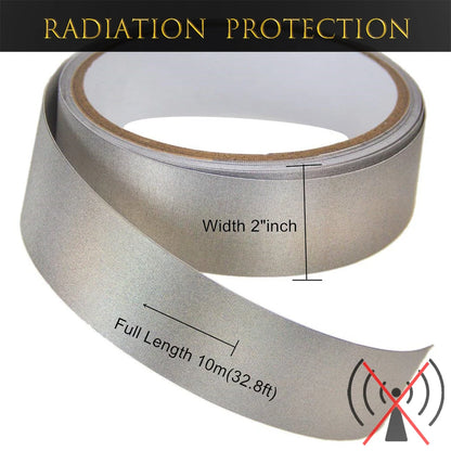 ShieldTape™ Pro - Professional Copper Faraday Tape | 99.9% EMF/RF Radiation Blocking | 2" x 33ft Roll