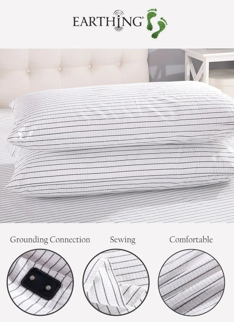 EARTHED Grounding Pillowcase - Natural EMF Protection & Earth Connection for Restorative Sleep