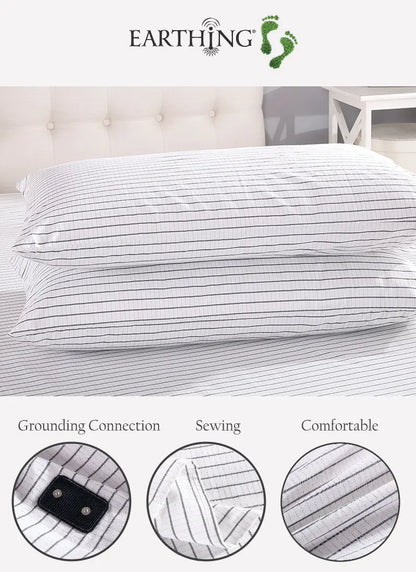 EARTHED Grounding Pillowcase - Natural EMF Protection & Earth Connection for Restorative Sleep