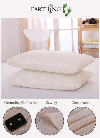 EARTHED Grounding Pillowcase - Natural EMF Protection & Earth Connection for Restorative Sleep