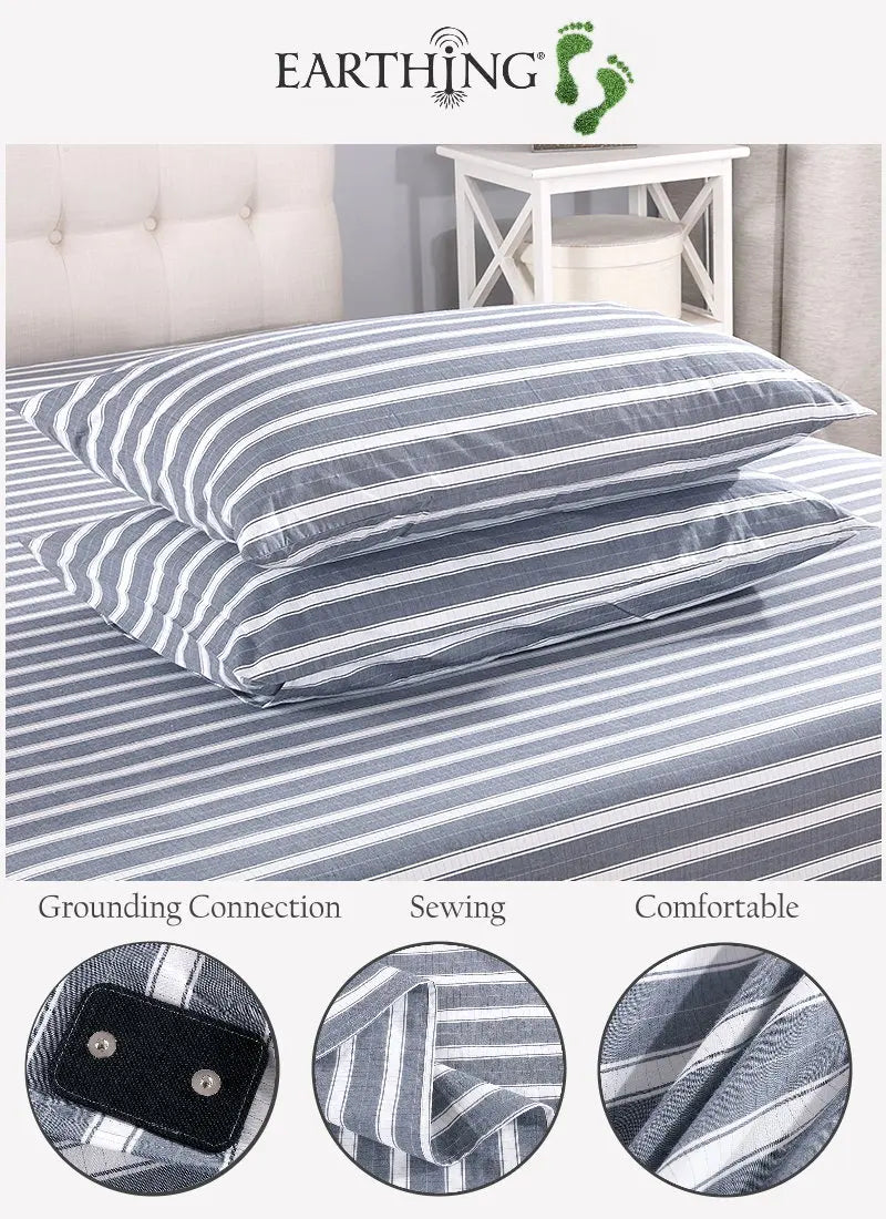 EARTHED Grounding Pillowcase - Natural EMF Protection & Earth Connection for Restorative Sleep