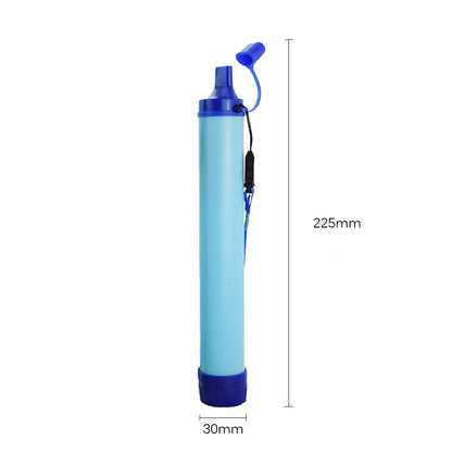 Portable Water Filter Straw - Emergency Survival Purifier for Camping Hiking & Outdoor Adventures