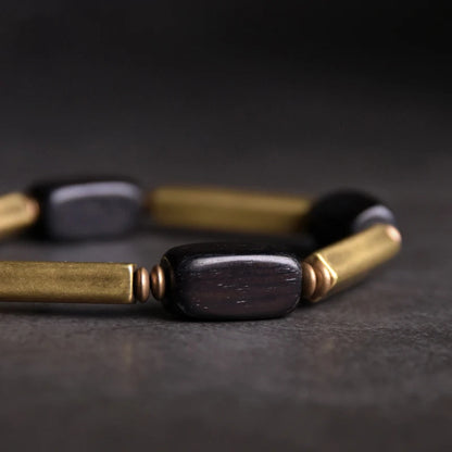 EbonyFlow™ - Ancestral Ebony & Copper Bracelet | Awaken Your Inner Strength