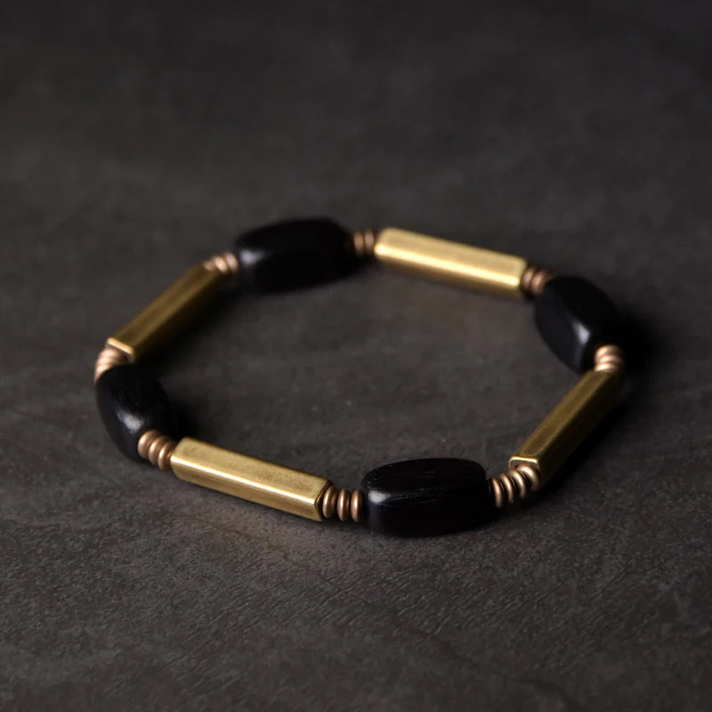EbonyFlow™ - Ancestral Ebony & Copper Bracelet | Awaken Your Inner Strength