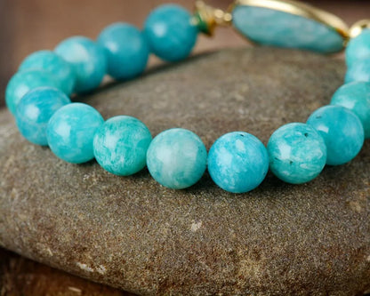 NefertariFlow™ - Sacred Amazonite Bracelet | Awaken Your Inner Goddess