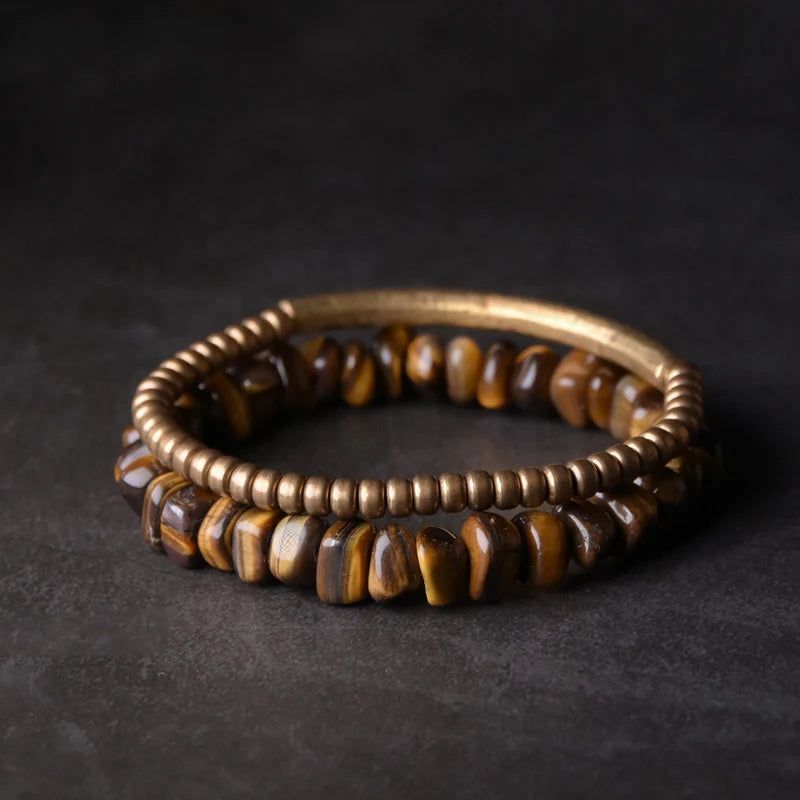 TigerLux - Premium Tiger Eye & Copper Bracelet