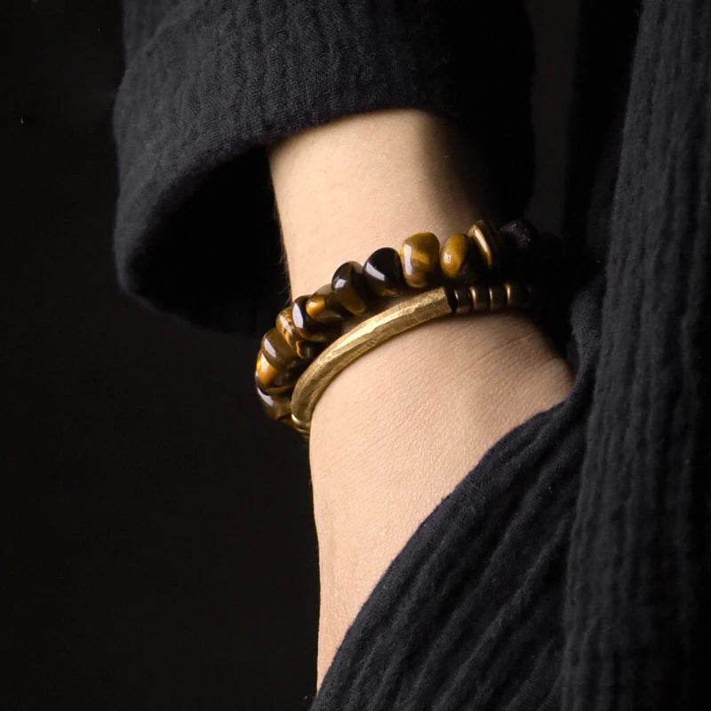 TigerLux - Premium Tiger Eye & Copper Bracelet