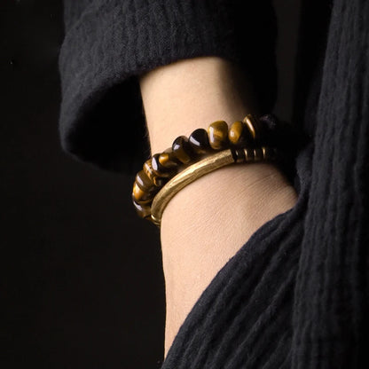 TigerLux - Premium Tiger Eye & Copper Bracelet