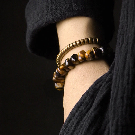 TigerLux - Premium Tiger Eye & Copper Bracelet