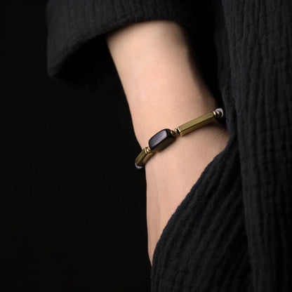 EbonyFlow™ - Ancestral Ebony & Copper Bracelet | Awaken Your Inner Strength