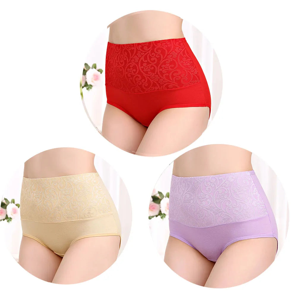 ComfortFit™ High Waist Cotton Briefs - 3-Pack Plus Size Underwear for Everyday Comfort L-5XL