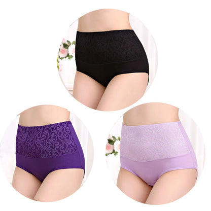 ComfortFit™ High Waist Cotton Briefs - 3-Pack Plus Size Underwear for Everyday Comfort L-5XL
