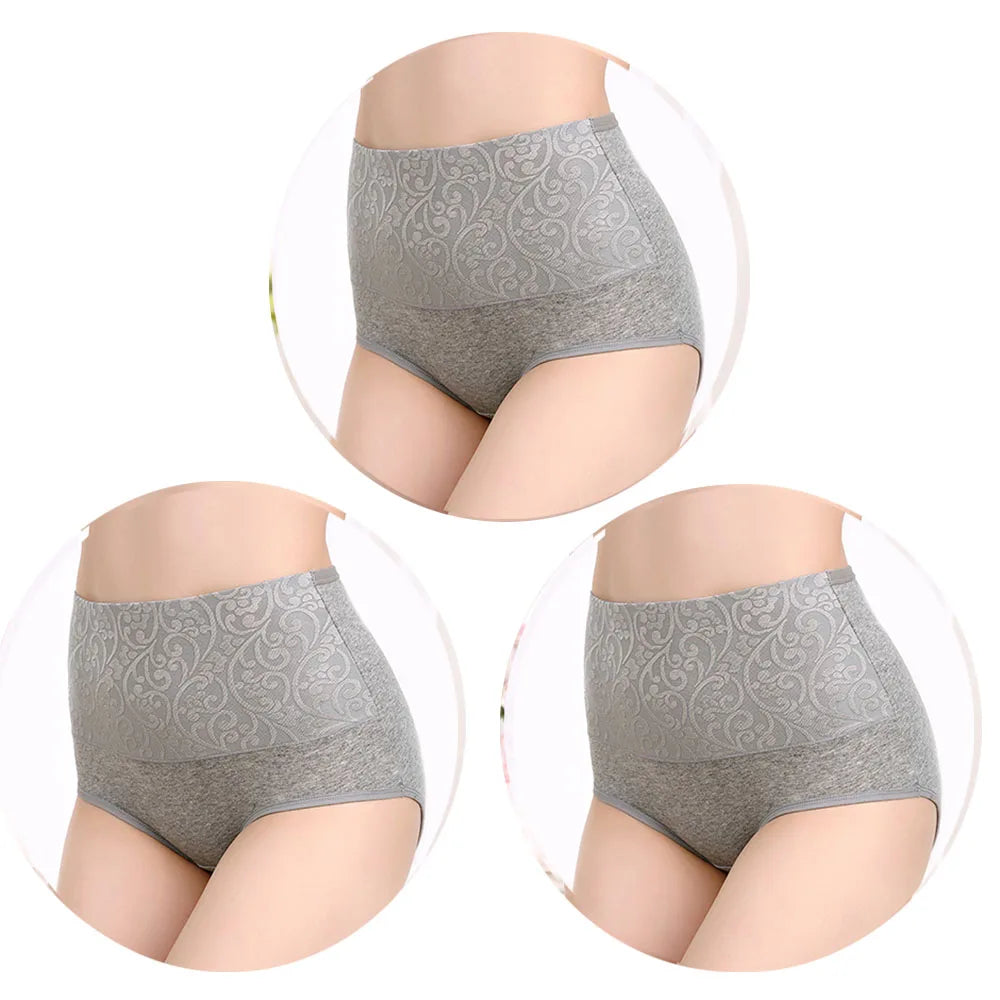 ComfortFit™ High Waist Cotton Briefs - 3-Pack Plus Size Underwear for Everyday Comfort L-5XL