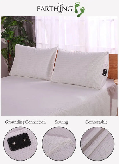 EARTHED Grounding Pillowcase - Natural EMF Protection & Earth Connection for Restorative Sleep