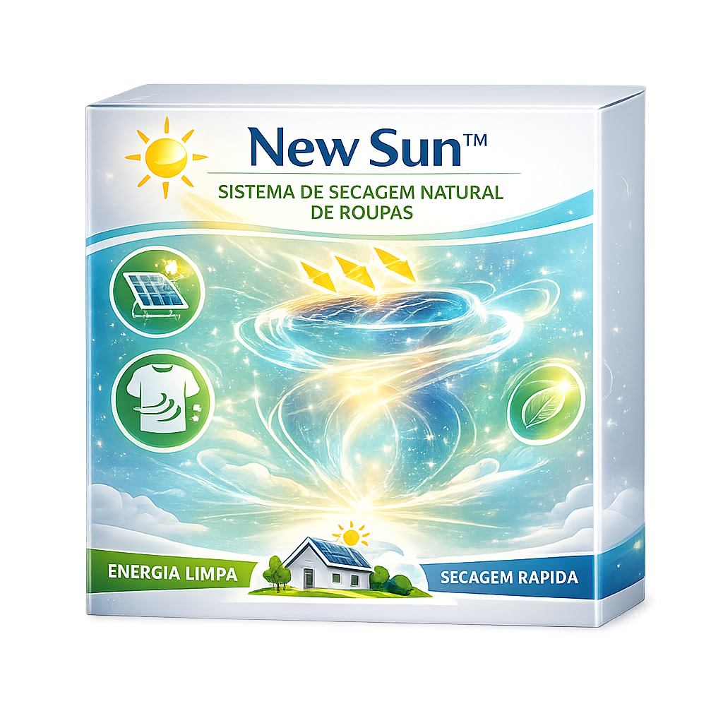 New Sun™ – Sistema Solar de Secagem Natural de Roupas