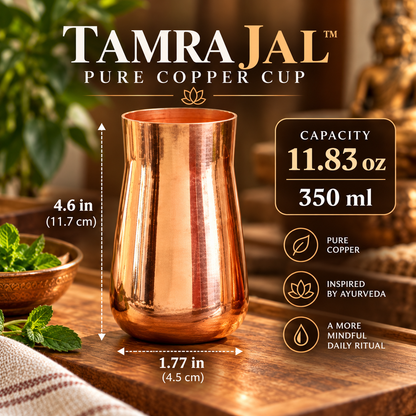 Pure Copper Cup | Inspired by Ayurvedic Tamra Jal