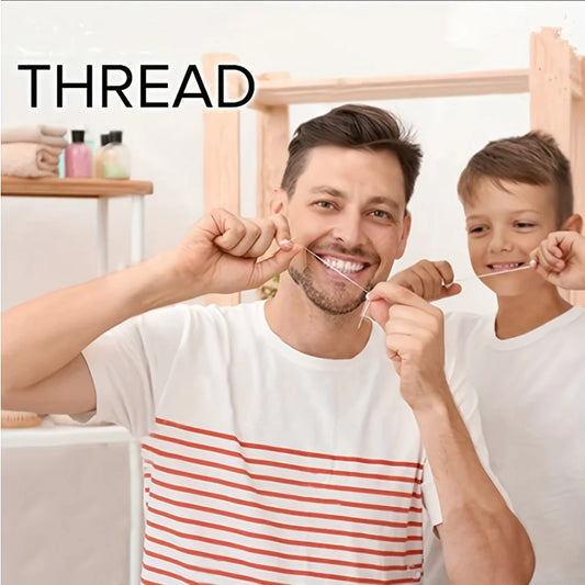 Hilo dental ecológico biodegradable de menta: limpieza profunda de 50 metros para un cuidado bucal adecuado