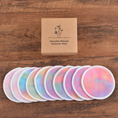 Eco Bamboo Makeup Remover Pads - 10 Pack Reusable Sustainable Cotton Rounds
