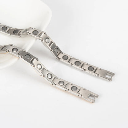 Premium Magnetic Therapy Anklets - Stainless Steel Chain for Women's Wellness & Energy Balance