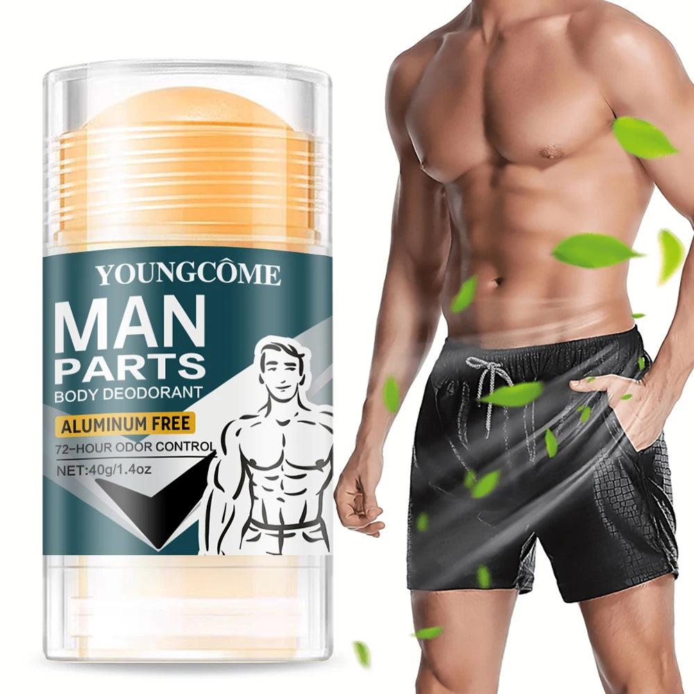 Natural Men's Deodorant Stick - Long-Lasting Odor Protection & Fresh Scent