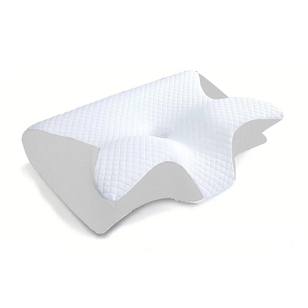 Premium Cervical Memory Foam Pillow - Ergonomic Neck Support for Pain Relief & Better Sleep