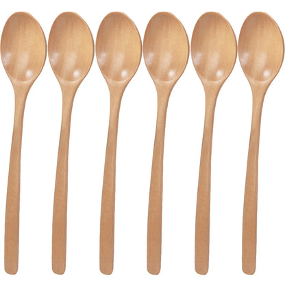 BambooEssence™ - Natural Bamboo Wooden Spoons Set | 6-Piece Korean Style for Eco-Conscious Kitchen