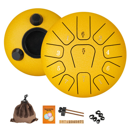 AnxiEase™ Steel Tongue Drum - Natural Stress Relief & Relaxation Sound Therapy Instrument