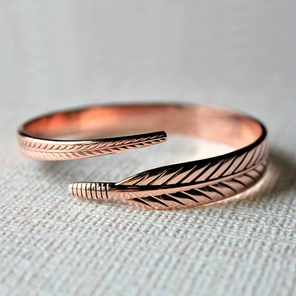 Roman Empress Copper Wing Cuff - Ancient Power Symbol for Modern Dominance & Confidence