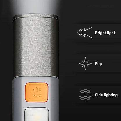 Rechargeable USB LED Flashlight - Super Bright Waterproof