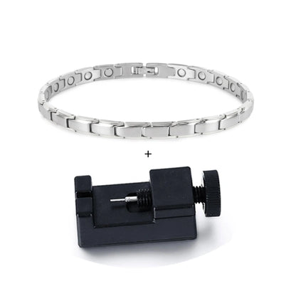 Premium Magnetic Therapy Anklets - Stainless Steel Chain for Women's Wellness & Energy Balance