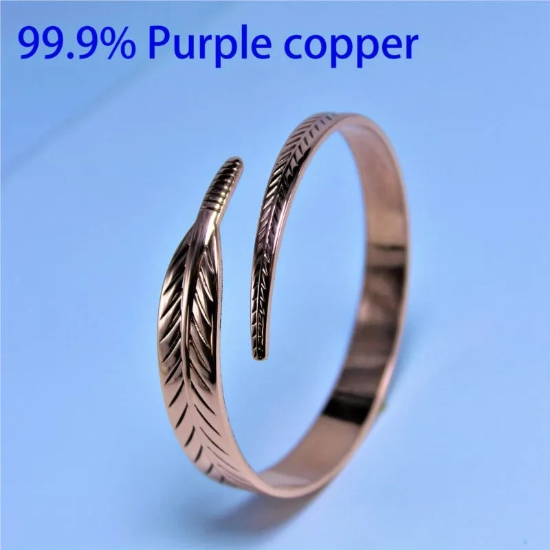 Roman Empress Copper Wing Cuff - Ancient Power Symbol for Modern Dominance & Confidence